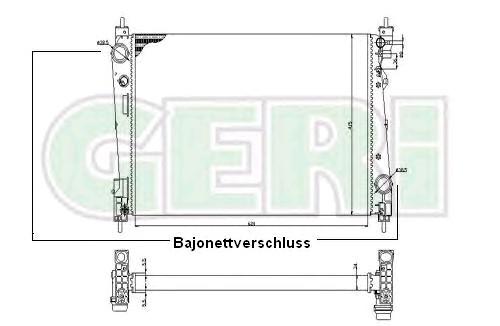RADYATÖR RA0111160 CORSA-D (90PS) 1.3 CDTI 55700617 KLİMALI