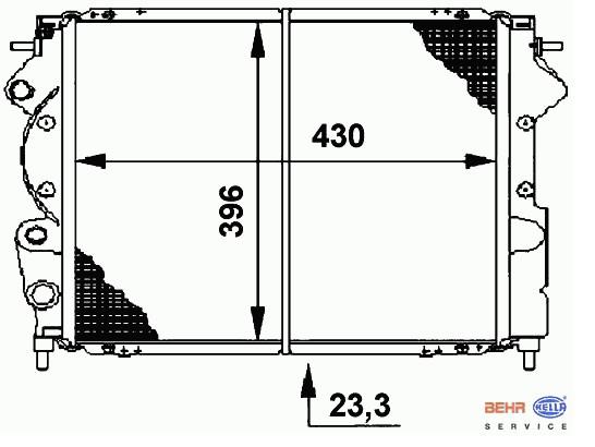 RADYATÖR 0533331PA CLIO EKSPRES