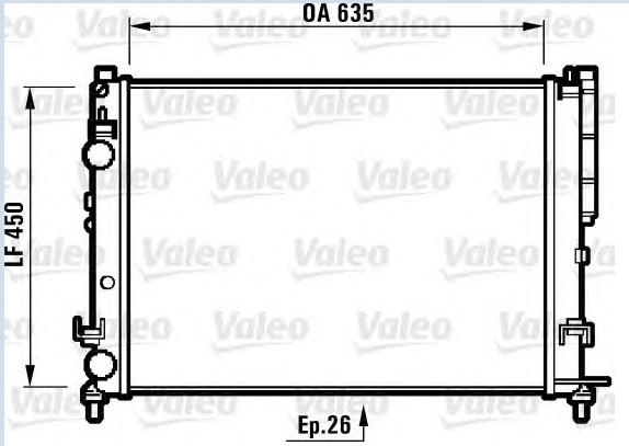 RADYATÖR 0550502AL LAGUNA (95-01) 1.6İ 16V 1.8İ