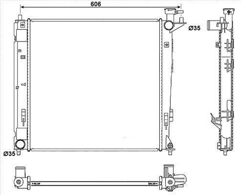 RADYATÖR 341960 İX35 SPORTAGE 1.7 CRDI 2.0 CRDI 4WD 10- BRAZING MT
