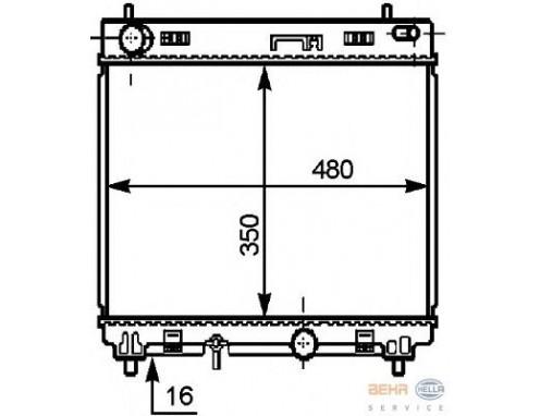 RADYATÖR 342140 YARIS 1.4 D 4D 05- BRAZING MT