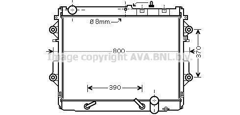 RADYATÖR 342145 LAND CRUISER 4.5 D4-D 12- BRAZING AT MT
