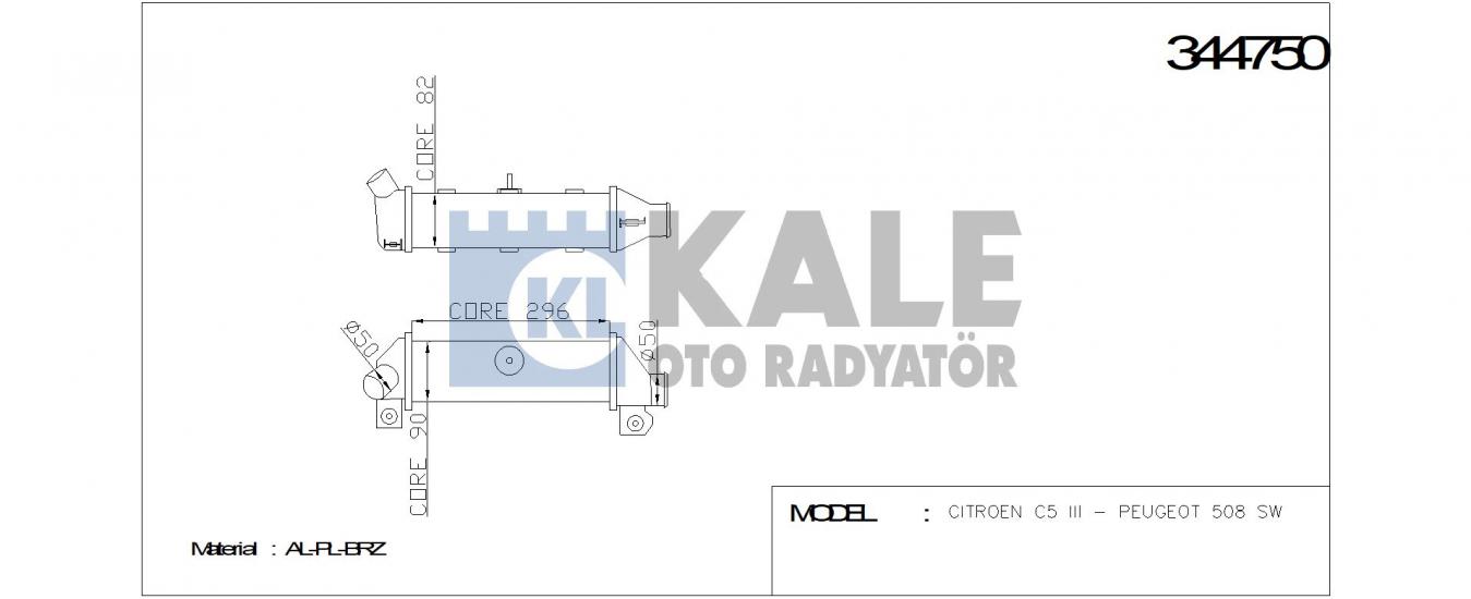 TURBO RADYATÖRÜ 344750 CADDY-II 1.9 TDI 9604 POLO CLASSIC 1.9 TDI 9602 CORDOB