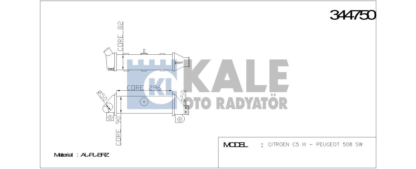 TURBO RADYATÖRÜ 344750 CADDY-II 1.9 TDI 9604 POLO CLASSIC 1.9 TDI 9602 CORDOB
