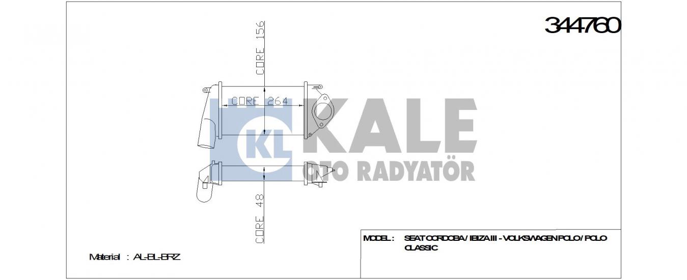 TURBO RADYATÖRÜ 344760 AROSA LUPO POLO 1.4 TDI (99 01)