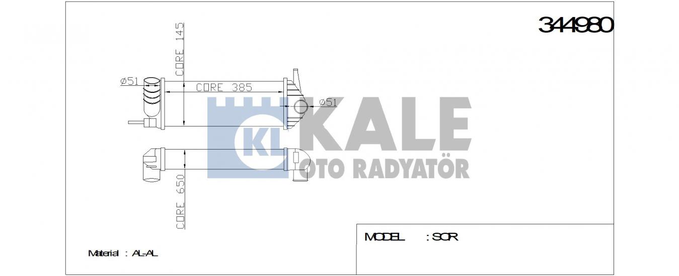TURBO RADYATÖRÜ 344980 KANGO-III 1.5DCI K9K 08-