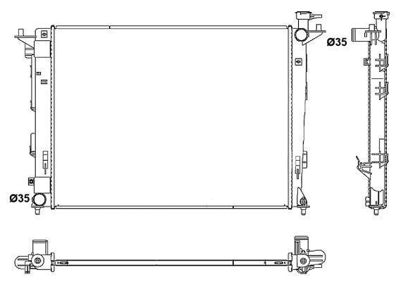 RADYATÖR 346145 İX35 SPORTAGE 1.6I 2.0I 10- BRAZING MT
