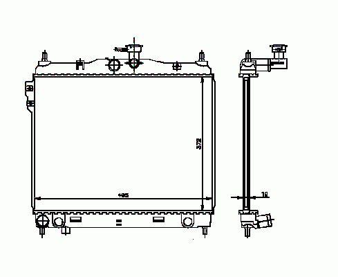 RADYATÖR 346150 GETZ (03 05) 1.3 1.6 (BRAZING)