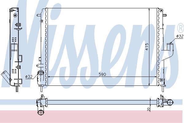 RADYATÖR 346210 LOGAN SANDERO DUSTER 1.5DCI K9K 08- (BRAZING)