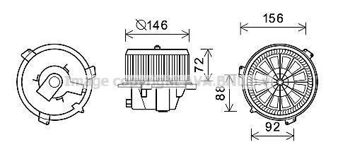 KALORİFER MOTORU 347050 PUNTO LANCIA