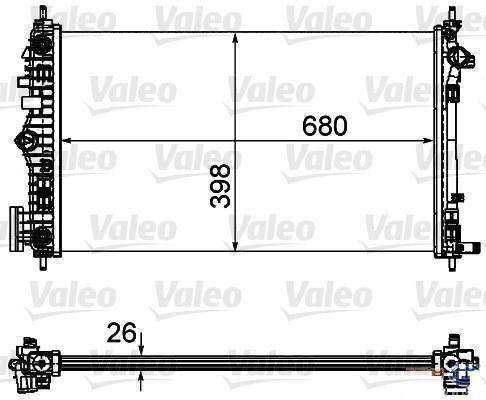 RADYATÖR 352300 INSIGNIA 2.0 TURBO (680x398x26)BRAZING AT