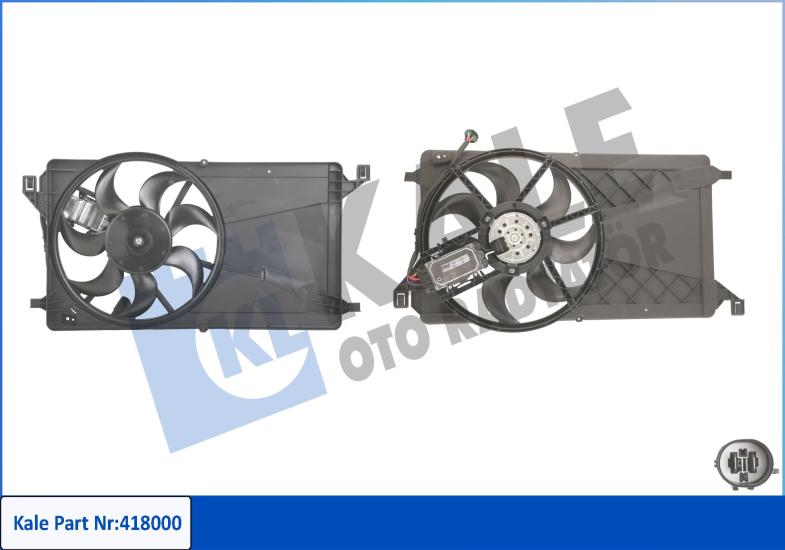 FAN MOTORU 418000 CMAX 07- FOCUS-II CMAX FOCUS-II VOLVO C30 S40-II V50 1.6TDCI