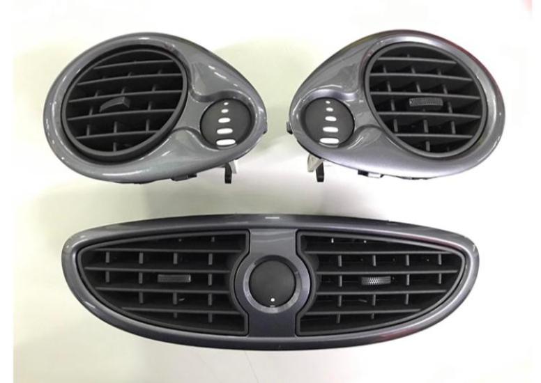 TORPİDO HAVALANDIRMA IZGARASI SET (SAĞ+SOL+ORTA) (FÜME) CLIO III