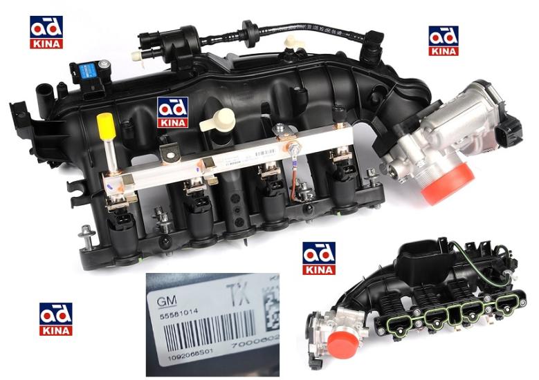 KOMPLE EMME MANİFOLDU GAZ KELEBEĞİ+ HORTUM+VALF A14NET ASTRA-J CRUZE MOKKA