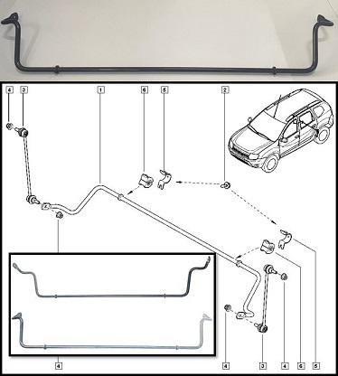 VİRAJ DEMİRİ ARKA 8200814764 DUSTER 4X4
