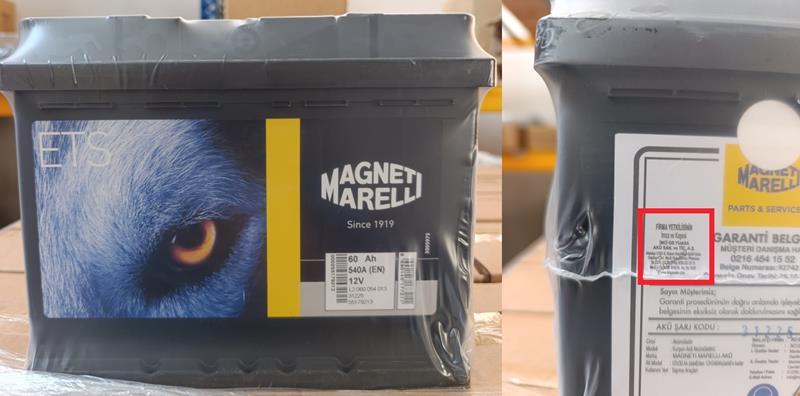 AKÜ 72AH-580 CCA MARELLI-İNCİ 55176507