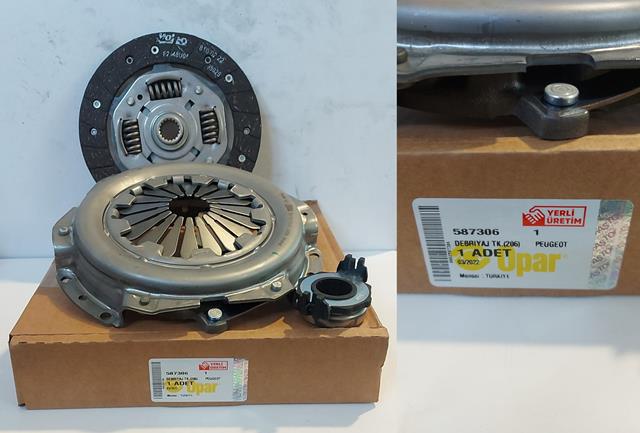DEBRİYAJ SETİ 587306 P106 P206 P306 AX SAXO XSARA 1.0 1.1 1.4 (TU9M-MEK-MA/2)