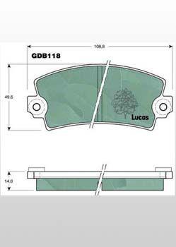 DİSK BALATA ÖN ST20347 R12 (GDB148)