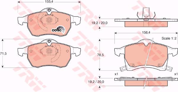 DİSK BALATA ÖN ST23057 ASTRA-G 1.8 2.0 ZAFIRA MERIVA