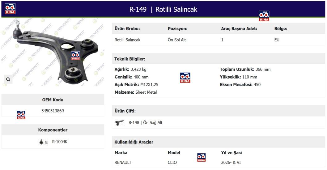 SALINCAK R149 CLIO-VI (2025-)