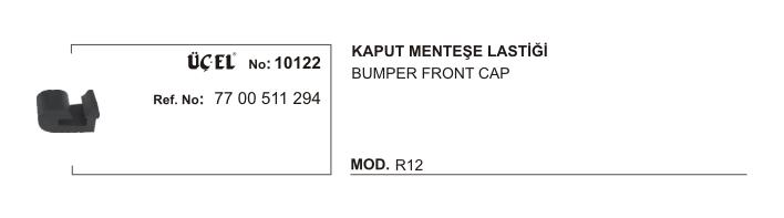 KAPUT MENTEŞE LASTİĞİ 10122 R12 7700511294