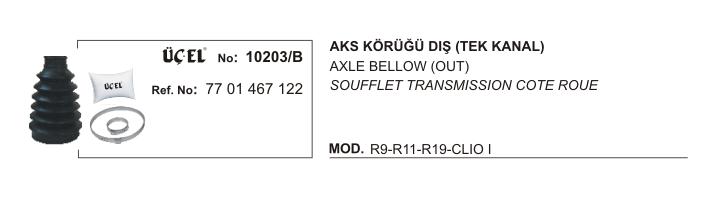 AKS KÖRÜĞÜ DIŞ 10203B TEK KANAL R9 11 19 CLIO-I 7701467122