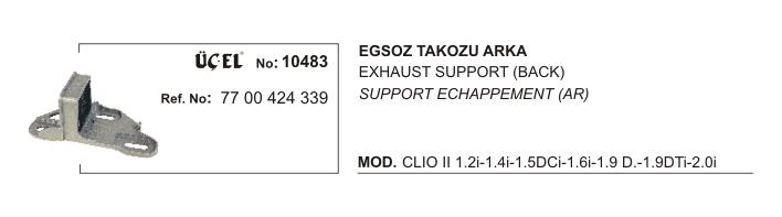 EKSOZ TAKOZU ARKA 10483 CLIO-II 7700424339