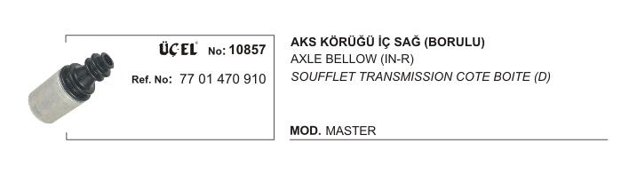 AKS KÖRÜĞÜ İÇ SAĞ 10857 MASTER BORULU 7701470910