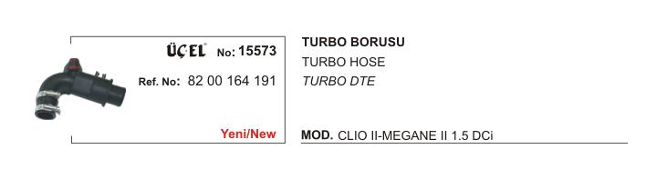 TURBO BORUSU 15573 MEGANE-II CLIO-II-III 1.5 DCI 8200164191