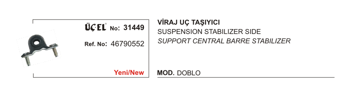 VİRAJ UÇ TAŞIYICI 31449 DOBLO 46790552
