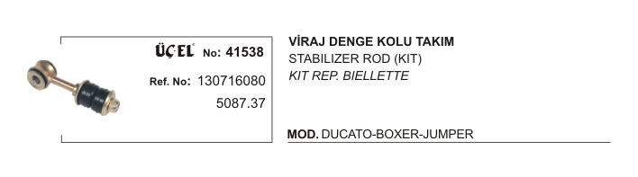 ZROT TAKIM 41538 DUCATO BOXER JUMPER