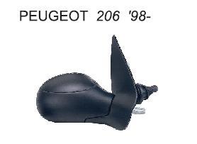 AYNA SOL VM206AL P206 (98-) MEKANİK KESİK CAM