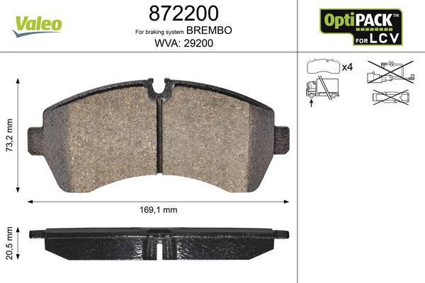 DİSK BALATA ÖN Z3509PS CRAFTER LT35 (ÇİFT TEKER) 2.5 TDI 30 50 2.5TDI (06-)