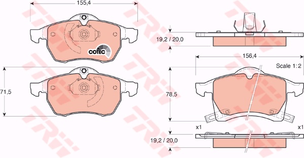 DİSK BALATA ÖN ST23057 ASTRA-G 1.8 2.0 ZAFIRA MERIVA