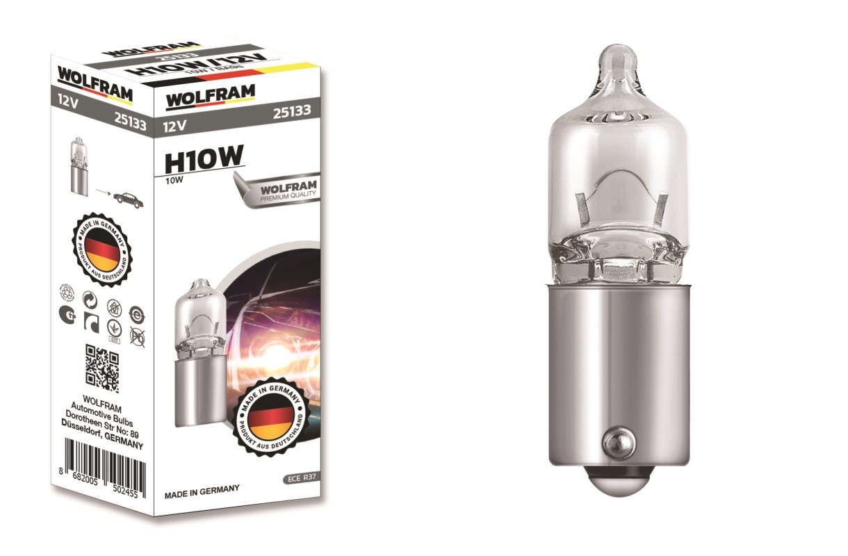 AMPUL 25133 H10 12V 10W BA9S CİVALI MERCEKLİ