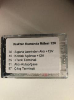 Uzaktan Kumanda Rölesi Artı + Tetik 12 Volt