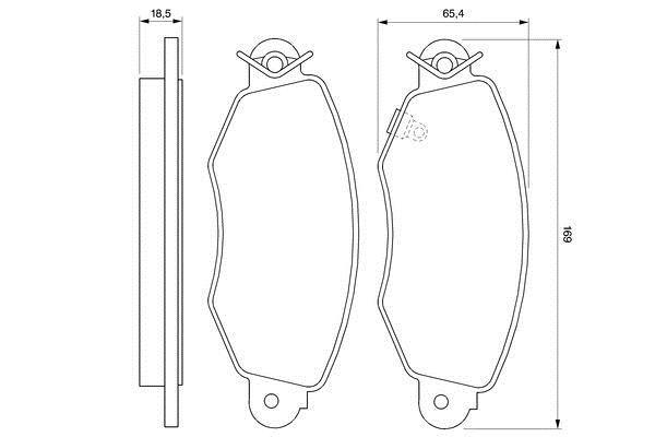 DİSK BALATA ÖN Z3015PS TRANSİT V184 (00-) (ARKADAN ÇEKER)